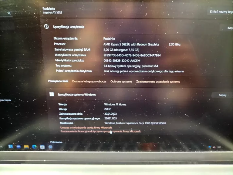 LAPTOP DELL INSPIRION 15 (3525)