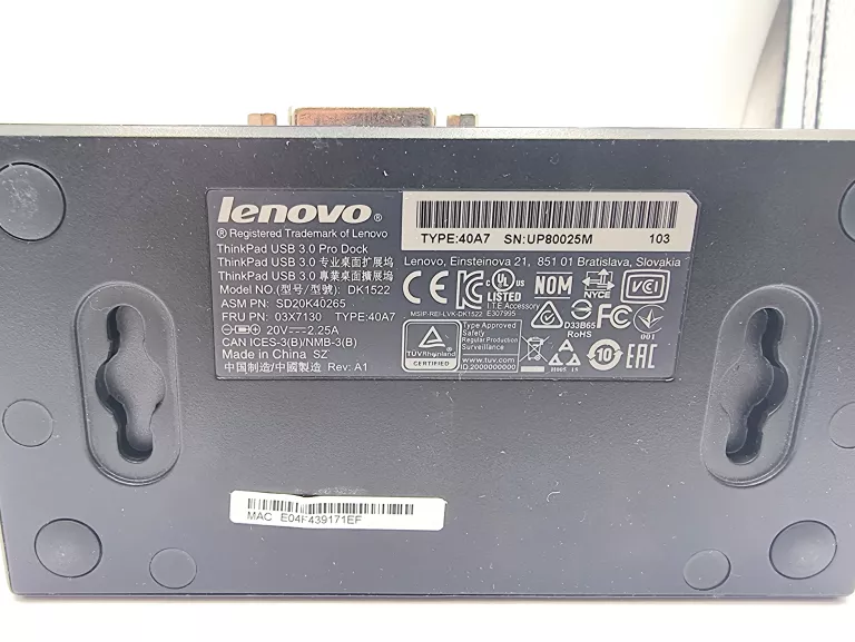 LENOVO THINKPAD PRO DOCK 40A7