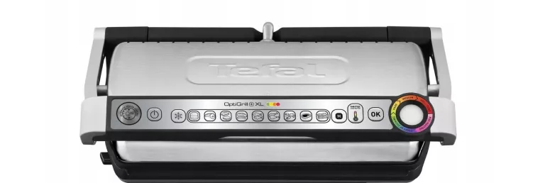 KONTAKTOWY GRILL ELEKTRYCZNY TEFAL OPTIGRILL SREB