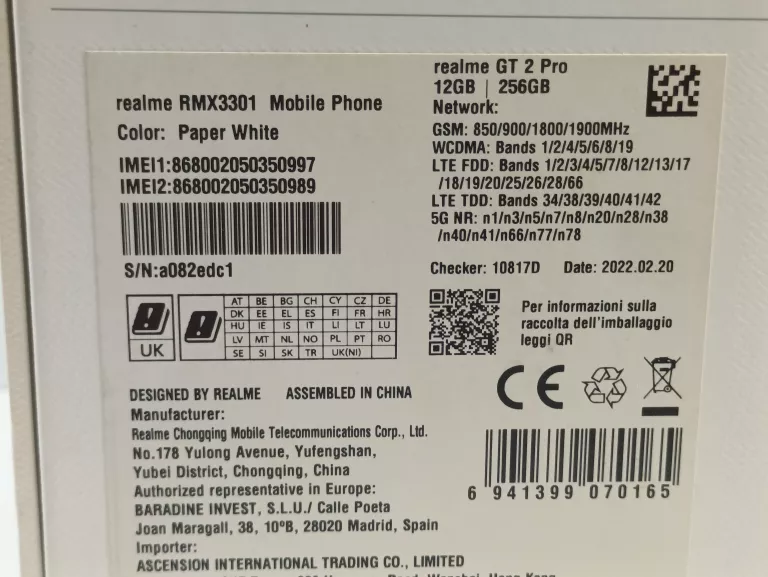 TELEFON REALME GT 2 PRO 12/256