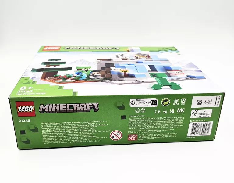 KLOCKI LEGO MINECRAFT 21243 OŚNIEŻONE SZCZYTY