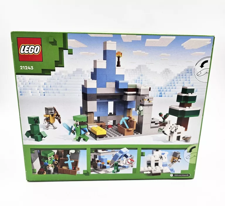 KLOCKI LEGO MINECRAFT 21243 OŚNIEŻONE SZCZYTY