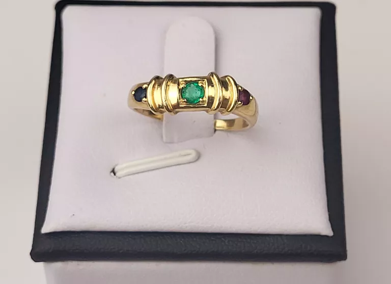 zloty-pierscionek-szmaragd-rubin-szafir-certyfikat-sliczny-odrowazow-71-gliwice