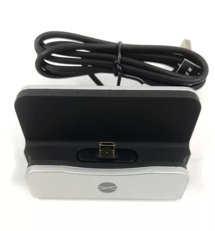 STACJA DOKUJĄCA MICROUSB DS-01 SREBRNA