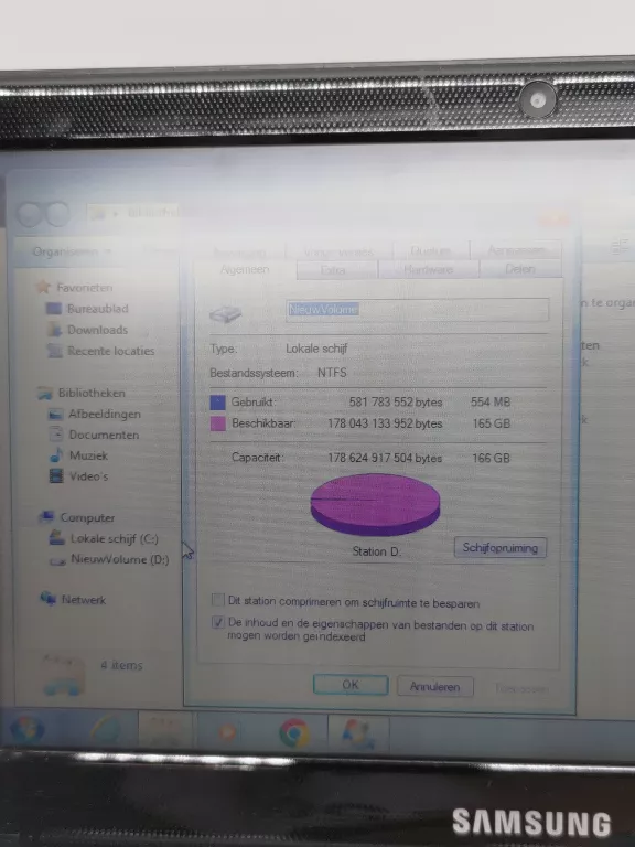 LAPTOP SAMSUNG NC110 INTEL 1/250GB WIN 7 STARTER NIEMIECKI