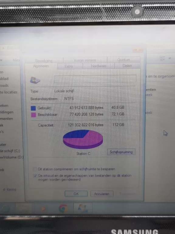 LAPTOP SAMSUNG NC110 INTEL 1/250GB WIN 7 STARTER NIEMIECKI