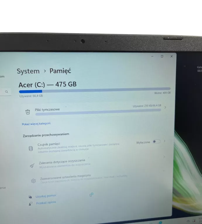LAPTOP ACER ASPIRE A315-23 8GB/512GB !