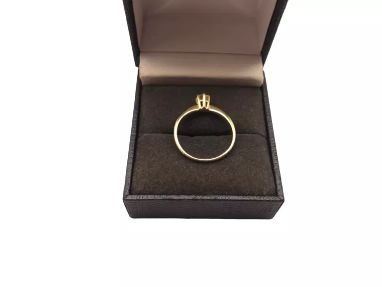 ZŁOTY PIERŚCIONEK PR.585 Z BRYLANTEM 0,20CT R13