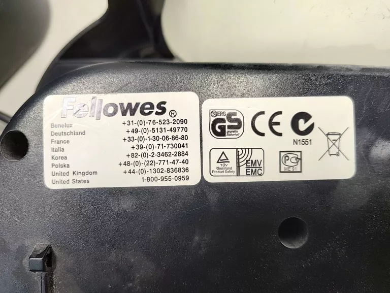 NISZCZARKA DO DOKUMENTÓW FELLOWES P-45C