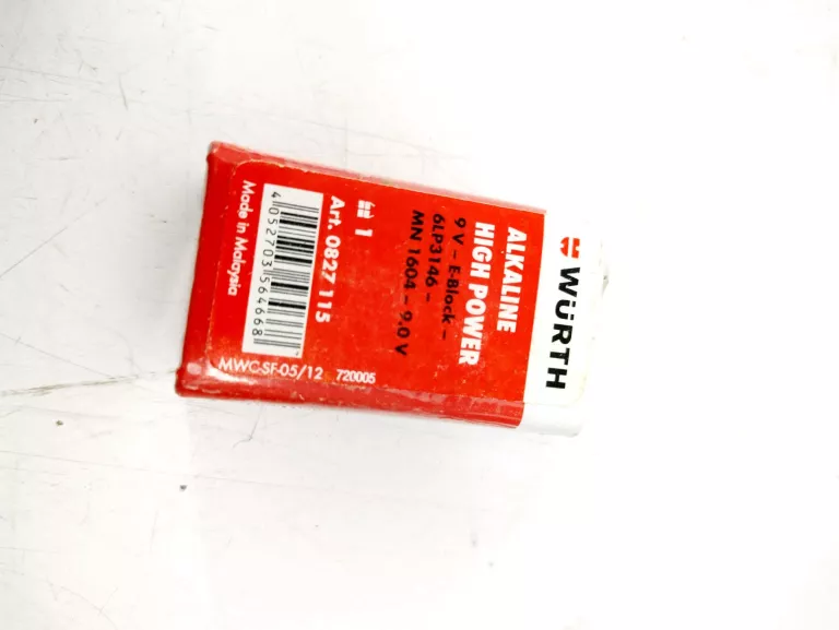 BATERIA 9V WURTH