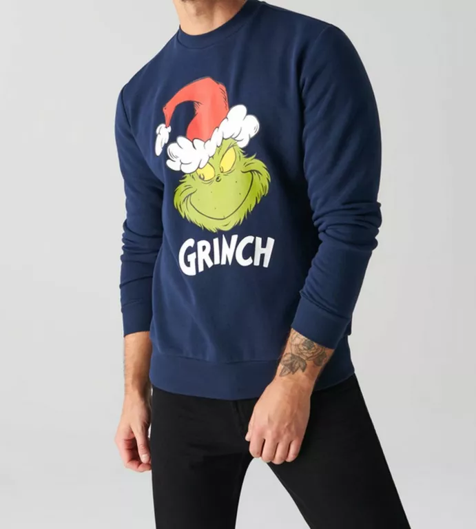 WSPANIAŁA ŚWIĄTECZNA BLUZA GRINCH ROZMIAR S IDEALNA SUPER