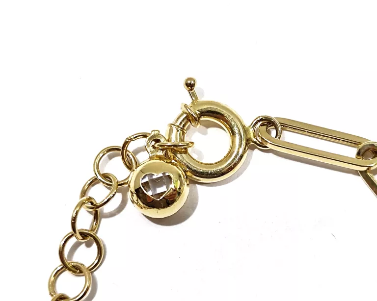 ZŁOTA BRANSOLETKA SPINACZ BVLGARI 585/3,44G 19CM