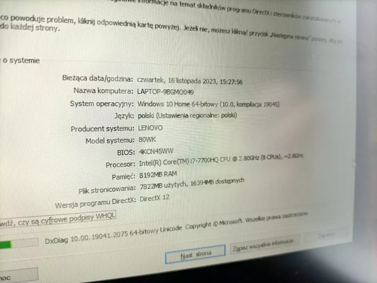 LENOVO LEGION Y520 I7-7700 8GB RAM 1TB