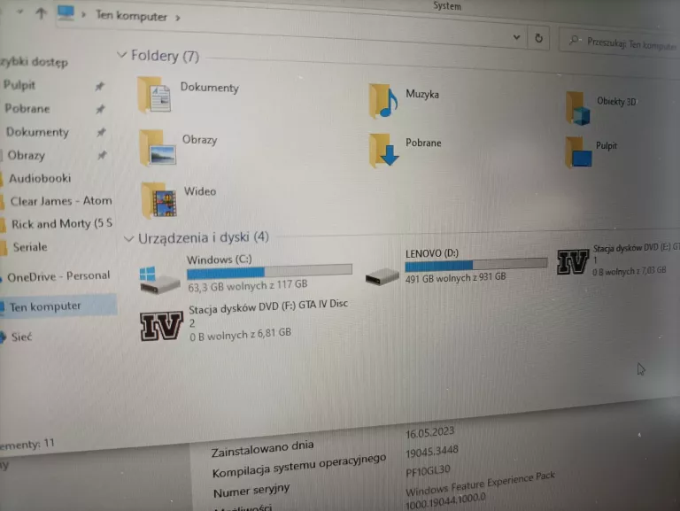 LENOVO LEGION Y520 I7-7700 8GB RAM 1TB