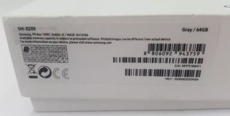 TABLET SAMSUNG GALAXY TAB A8  4/64GB ZABLOKOWANY
