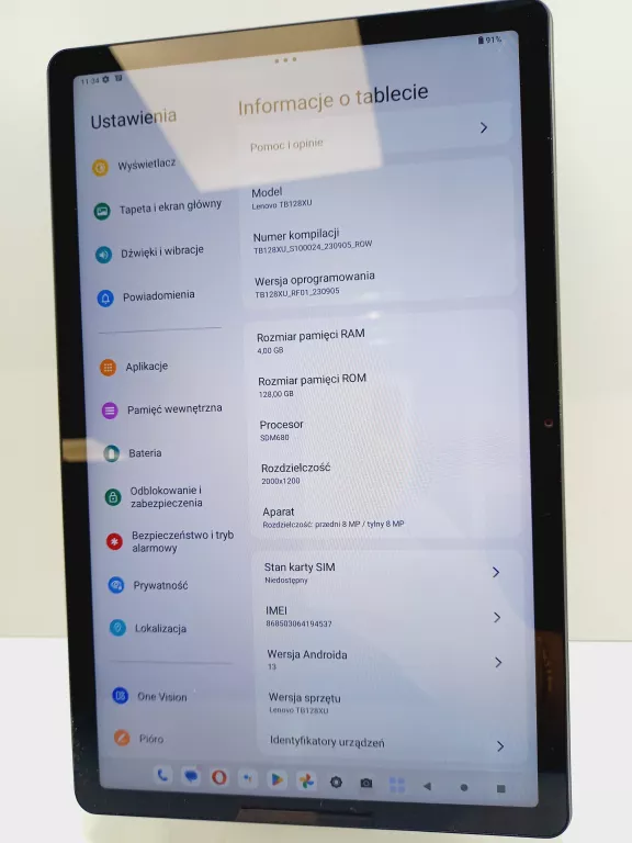 TABLET LENOVO TAB M10 PLUS GEN 3 + ETUI