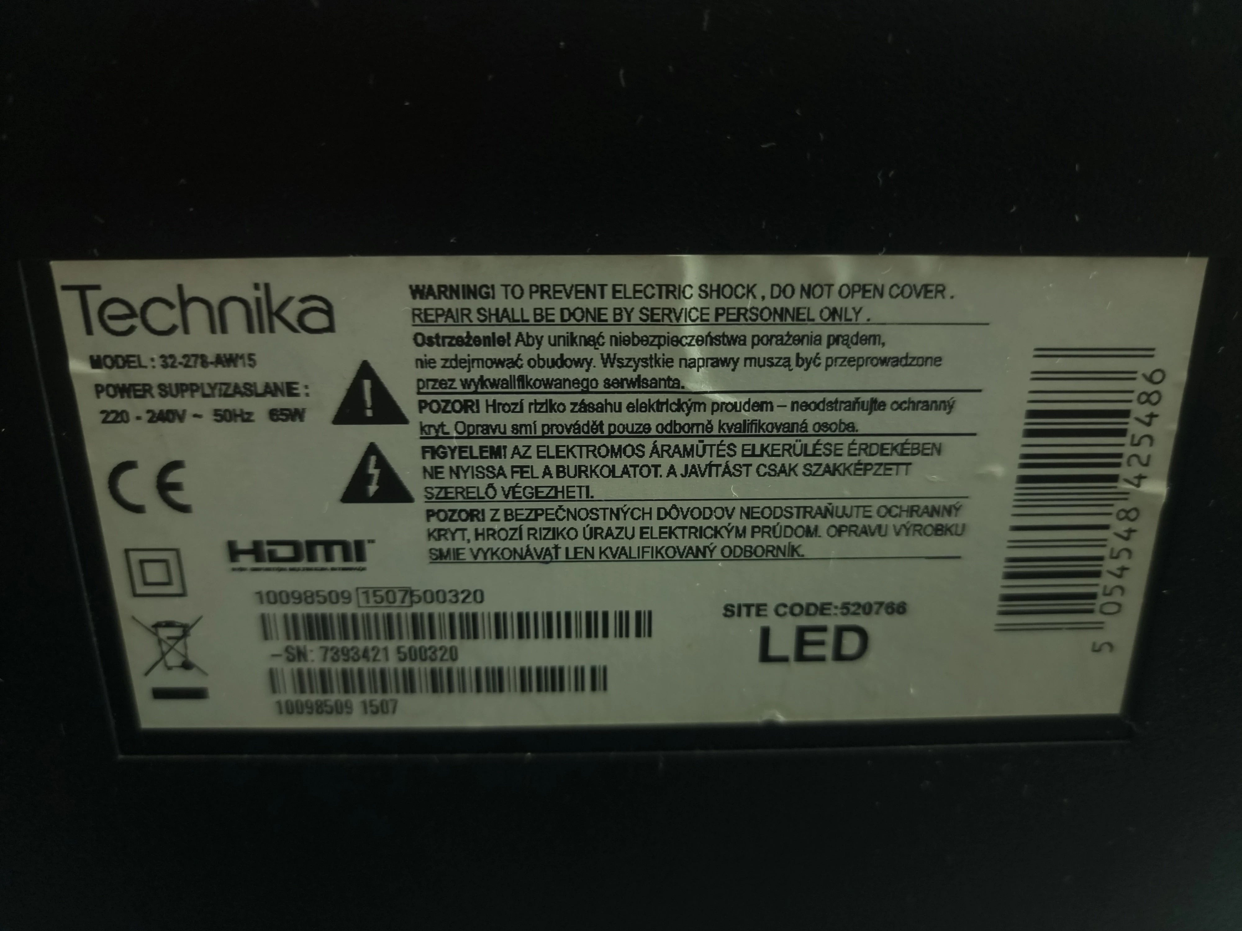 telewizor-technika-32-32-278-aw15-opis-odbior-osobisty-stan-uzywany