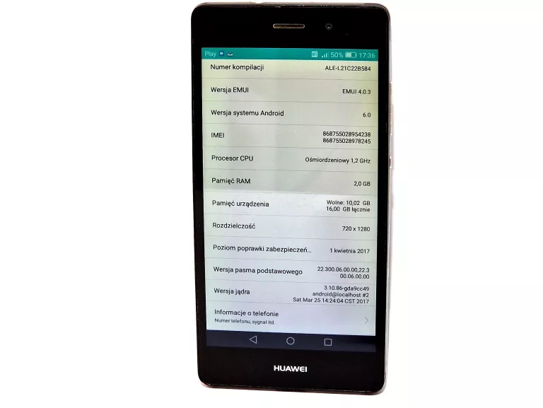 TELEFON HUAWEI P8 LITE 2/16GB ANDROID 6.0