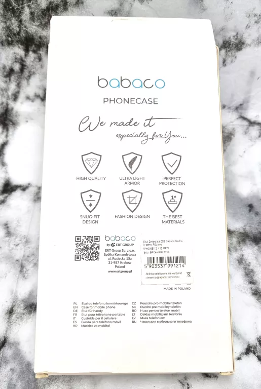 ETUI CASE DO IPHONE 12/12PRO BABACO POWYSTAWOWE
