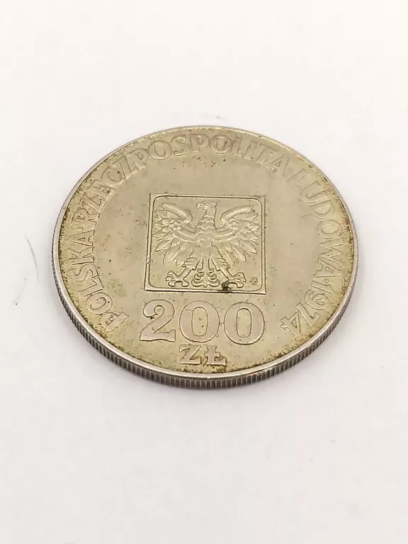 SREBRNA MONETA XXX LAT PRL 200 ZŁ 1974