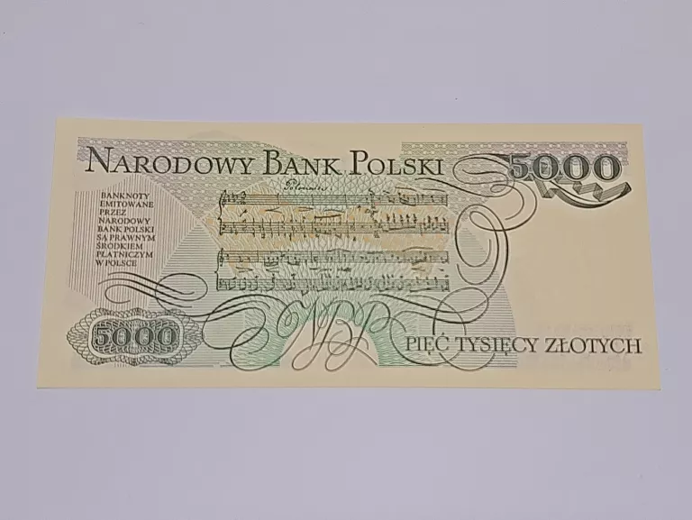 BANKNOT 5000 ZŁ 1 GRUDNIA 1988 SER. CS 7820153