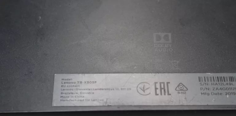 TABLET LENOVO 2/32GB TB-X505F