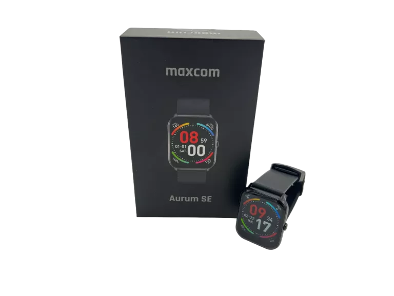 SMARTWATCH MAXCOM FW36 AURUM SE CZARNY 44,6 MM ANDROID IOS BLUETOOTH