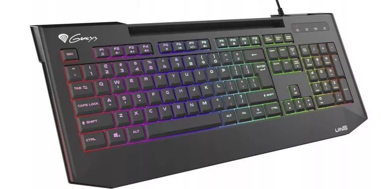 KLAWIATURA DLA GRACZY GENESIS LITH 400 RGB FABRYCZNIE ZAMKNIĘTA