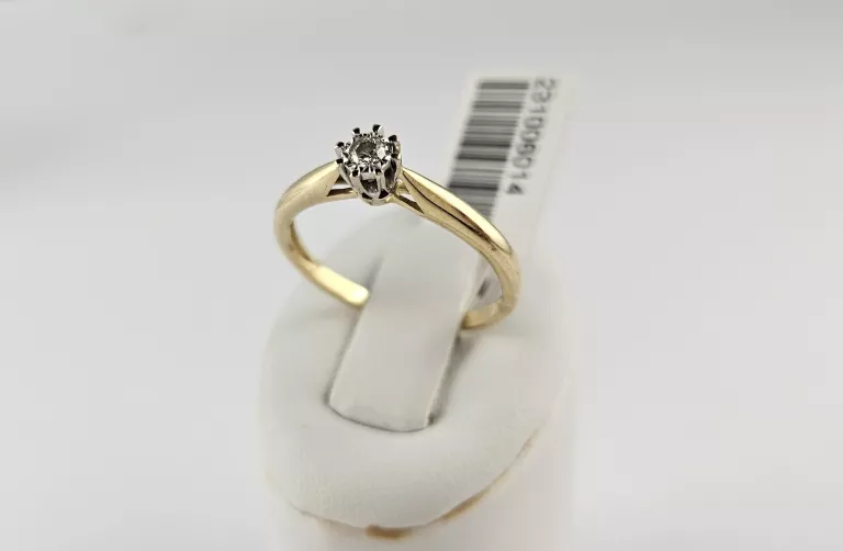 zloty-pierscionek-175g-585-brylant-certyfikat-stan-11323-2