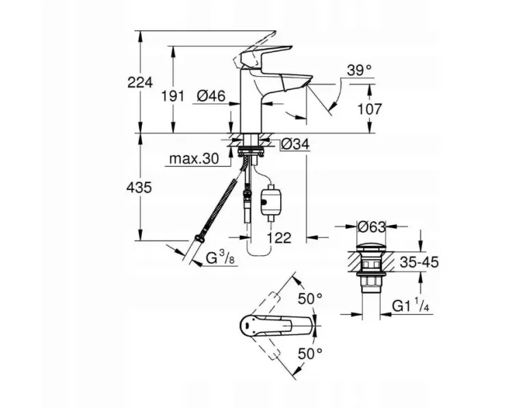 GROHE START 23 978 003 BATERIA