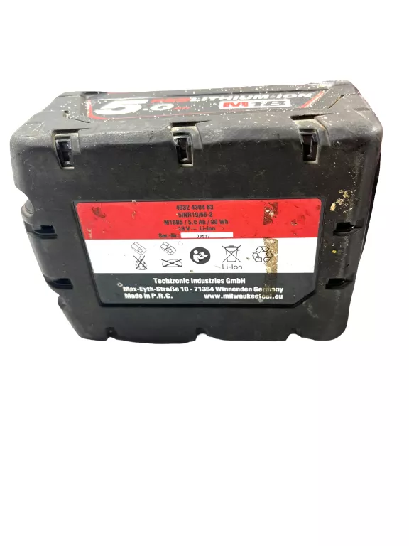 ODKURZACZ PRZEMYSŁOWY MILWAUKEE M18 CV-0 18 W