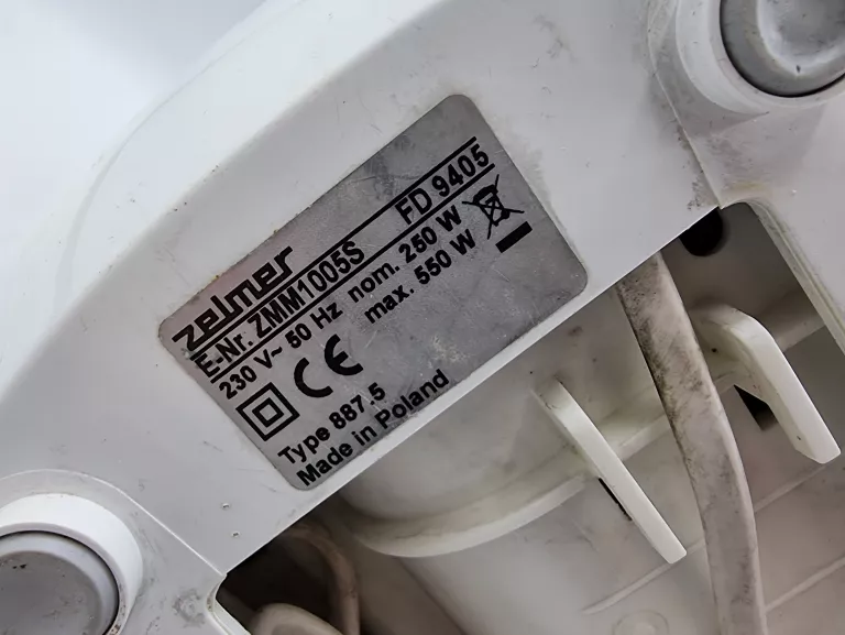 MASZYNKA DO MIĘSA ZELMER ZMM1005S + SZATKOWNICA
