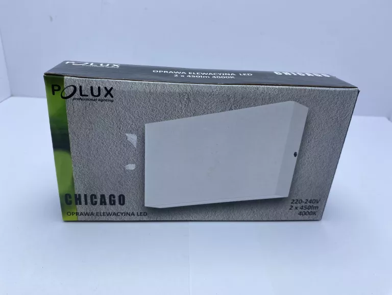 KINKIET ELEWACYJNY LED BIAŁY POLUX CHICAGO 2X450LM 4000K