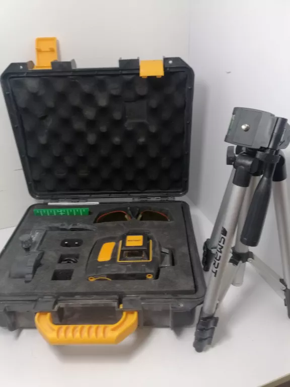 SMART LASER KRZYŻOWY ZIELONY 360° 30M UCHWYT STATY