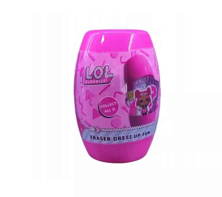 L.O.L. SURPRISE! COLLECT ALL 3! ERASER DRESS UP FUN