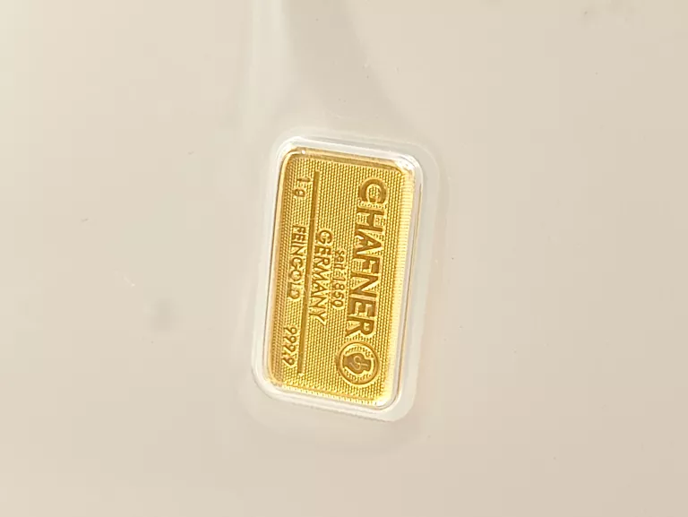 ZŁOTA SZTABKA 1G AU 999.9 C.HAFNER