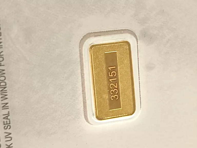 ZŁOTA SZTABKA 1G AU 999.9 C.HAFNER