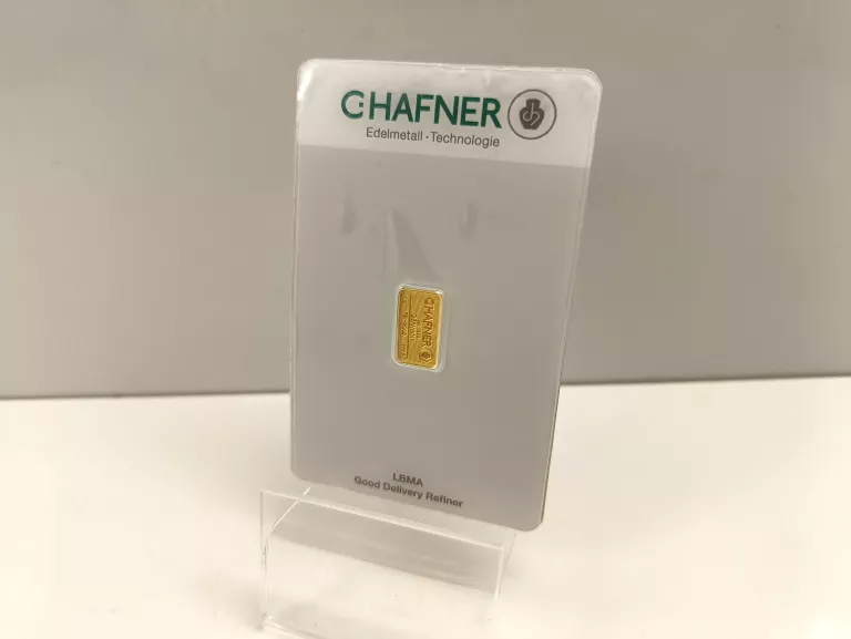 ZŁOTA SZTABKA 1G AU 999.9 C.HAFNER