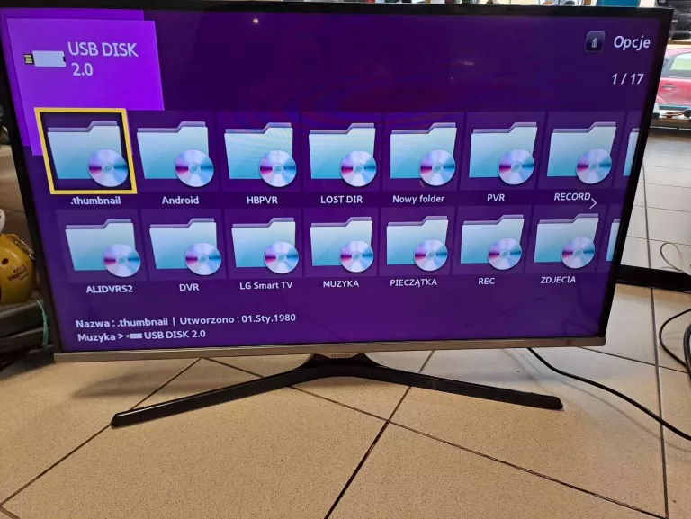 TELEWIZOR SAMSUNG UE32J5100 + PILOT + KABEL