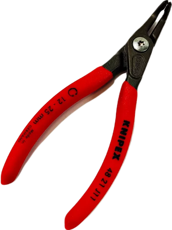 ŚWIETNE SZCZYPCE DO PIERŚCIENI KNIPEX SEGERA 48 21 J11 CZERWONE OKAZJA !