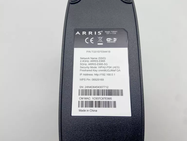 router-arris-tg6441-okablowanie-ean-gtin-0612572213629