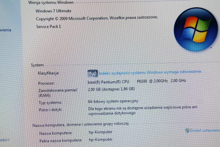 LAPTOP HP G62 2GB/WIN7/250GB
