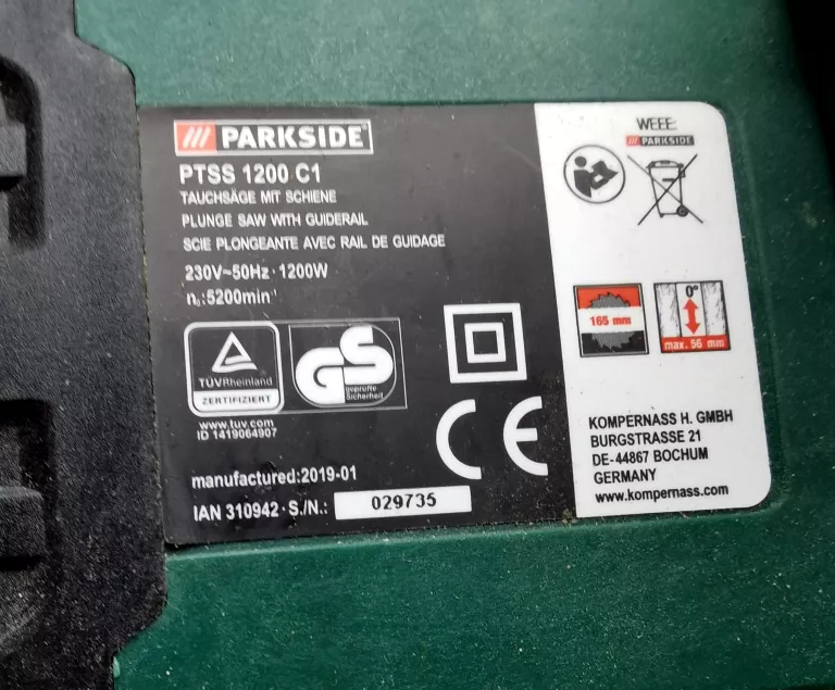PILARKO-ZAGŁĘBIARKA ELEKTRYCZNA PTSS 1200 C1