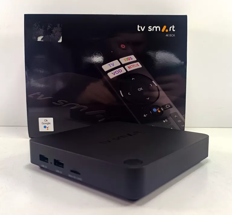 DEKODER SMART TV 4K BOX ANDROID TV DV8988 KOMPLET