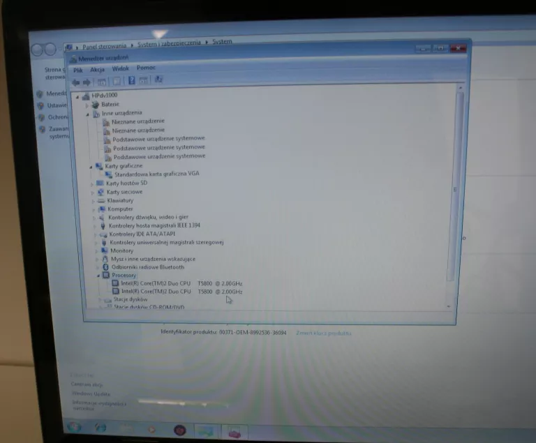 LAPTOP HP PAVILION DV7 1280 - USZKODZONY