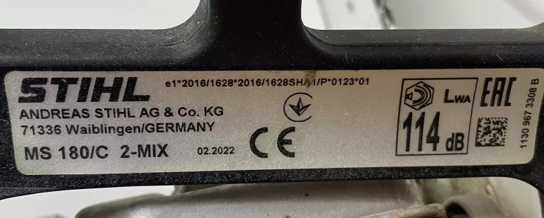 PILARKA SPALINOWA STIHL MS 180/C 2022 ROK
