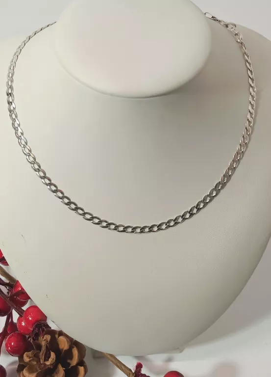KRÓTKI SREBRNY ŁAŃCUSZEK 8,2G 41CM 925
