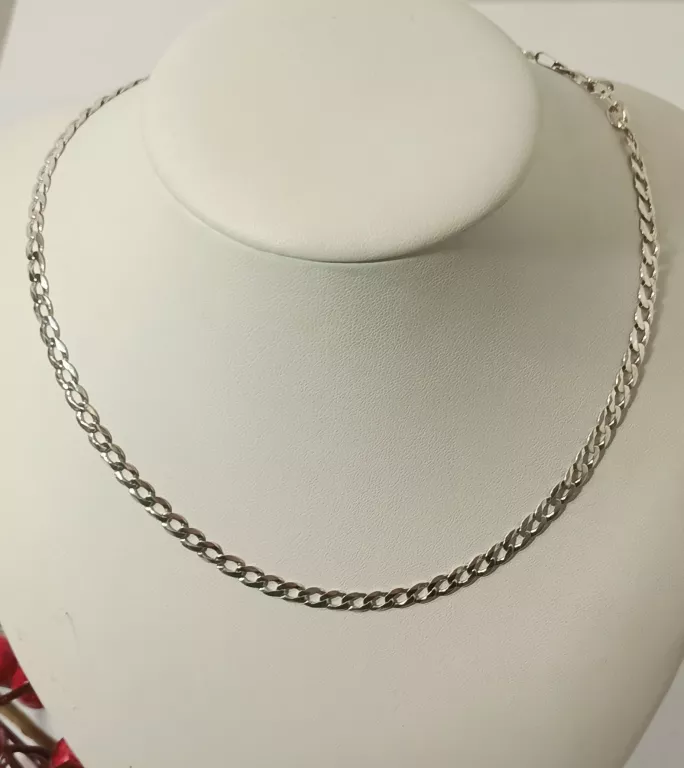KRÓTKI SREBRNY ŁAŃCUSZEK 8,2G 41CM 925
