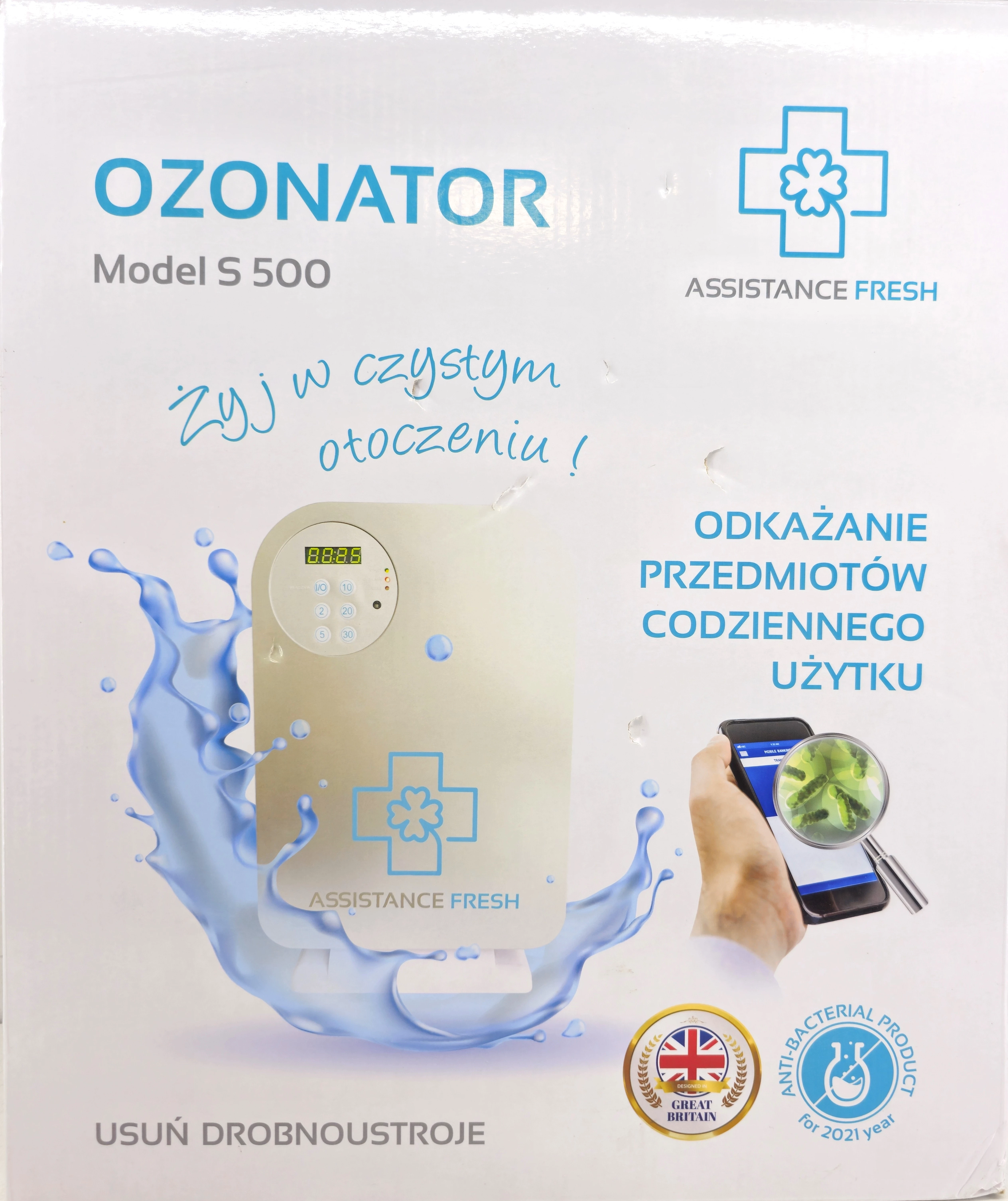 assistance-fresh-model-s500-ozonator-rodzaj-ozonator