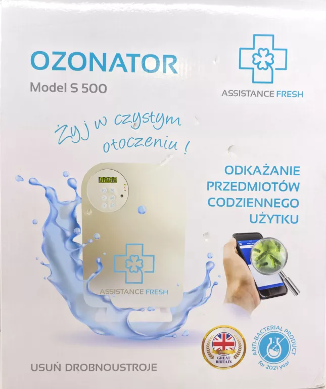 assistance-fresh-model-s500-ozonator-rodzaj-ozonator